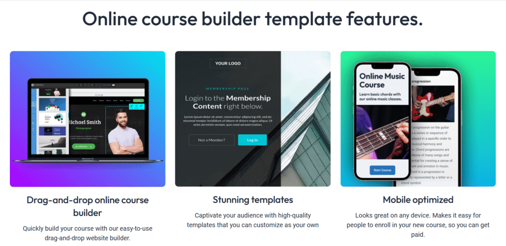 systeme.io vs kartra: kartra online course builder