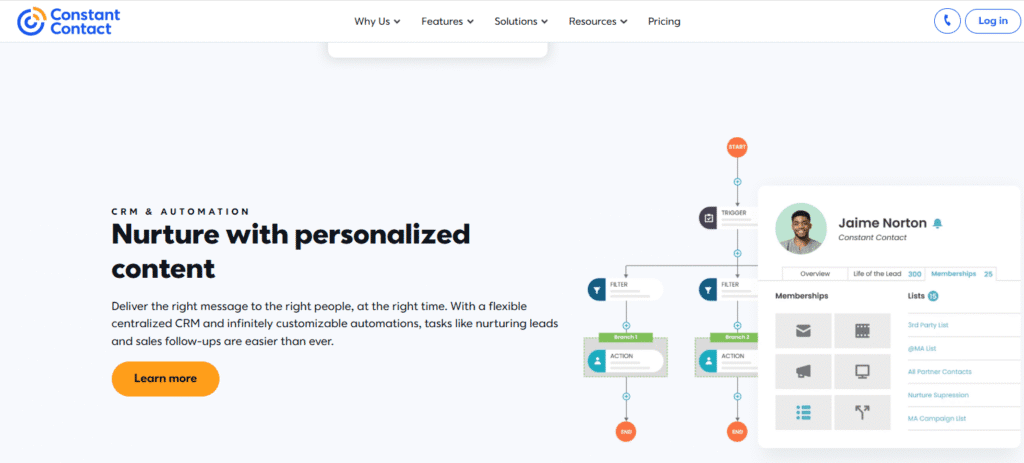 constant contact's CRM