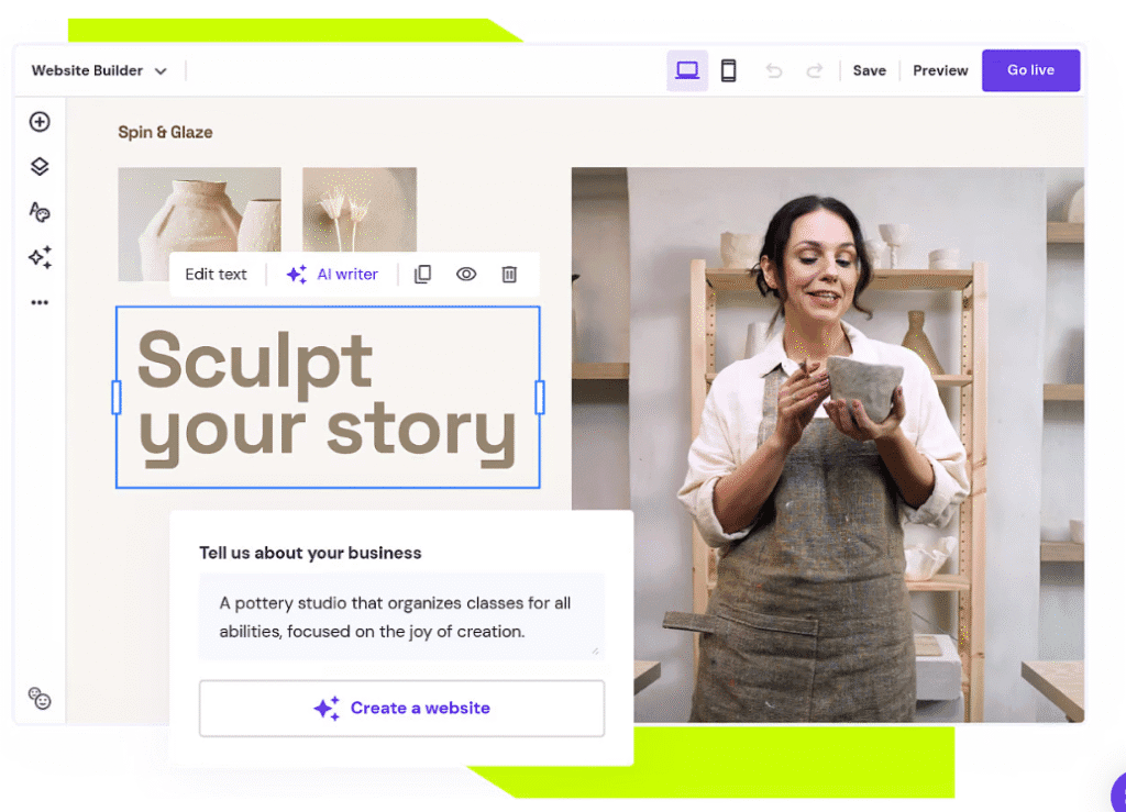 hostinger website builder