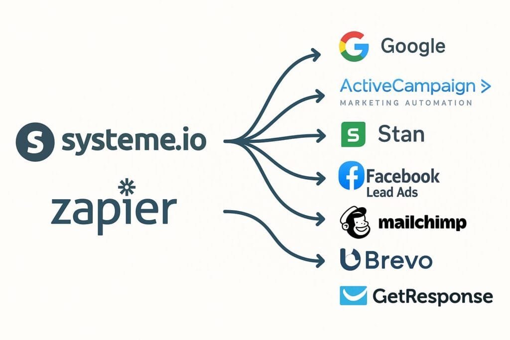 systeme.io vs kartra: systeme.io's integration capability