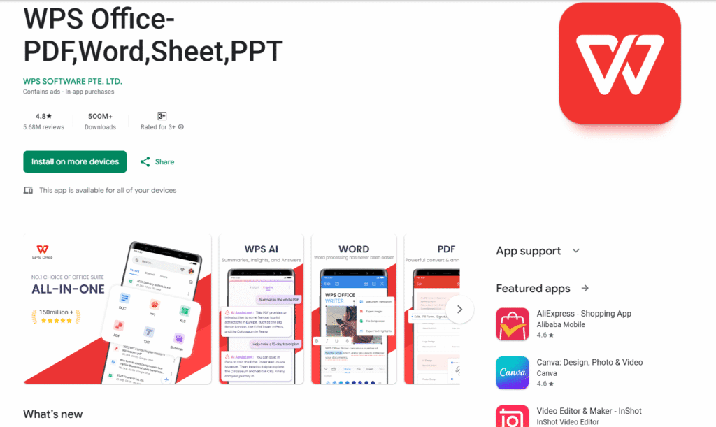 WPS Office vs Microsoft office: WPS Office Compatibility