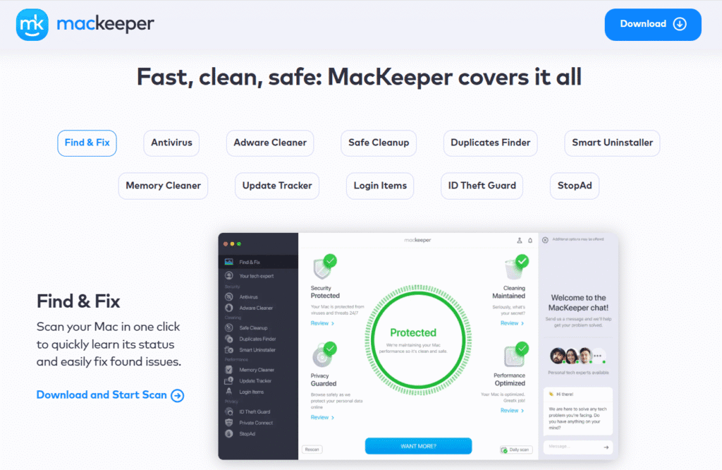 MacKeeper vs CleanMyMac X: MacKeeper installation and Set up