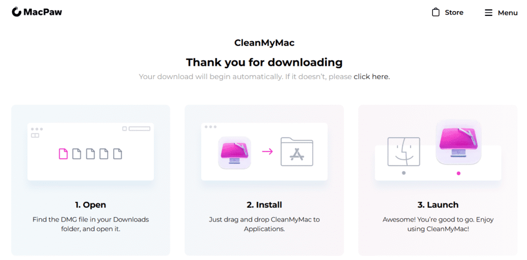MacKeeper vs CleanMyMac X: CleanMyMac installation