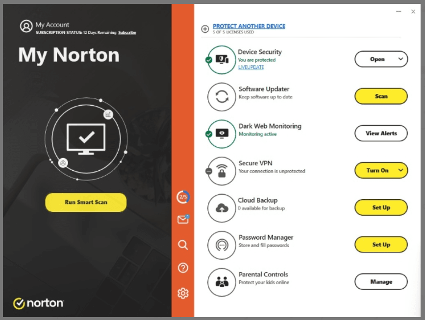 Norton 360 vs Bitdefender: Norton 360 Security Protection  