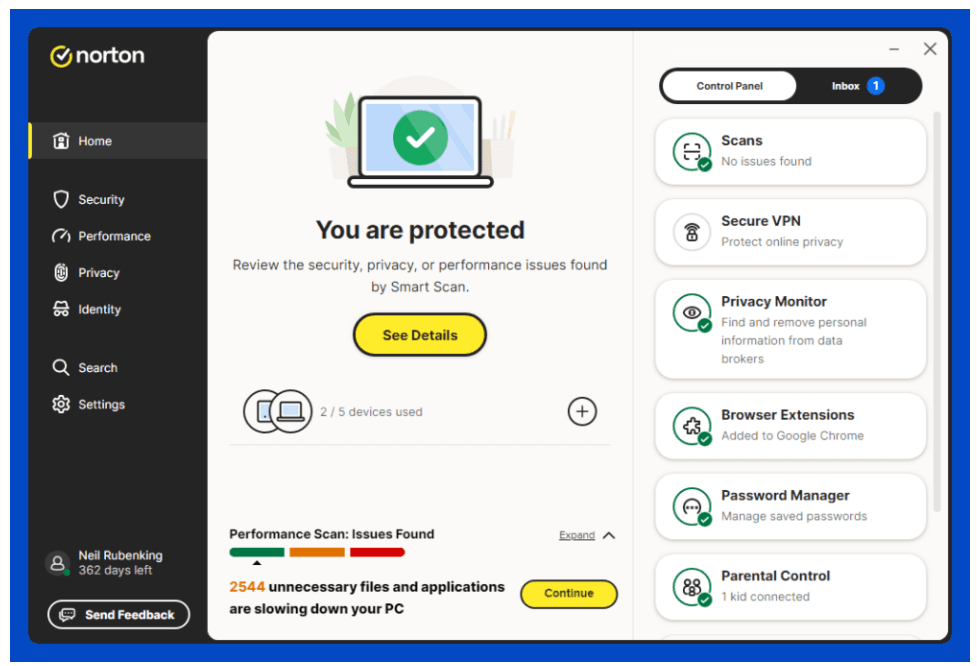 Norton 360 Review: Norton 360 Features