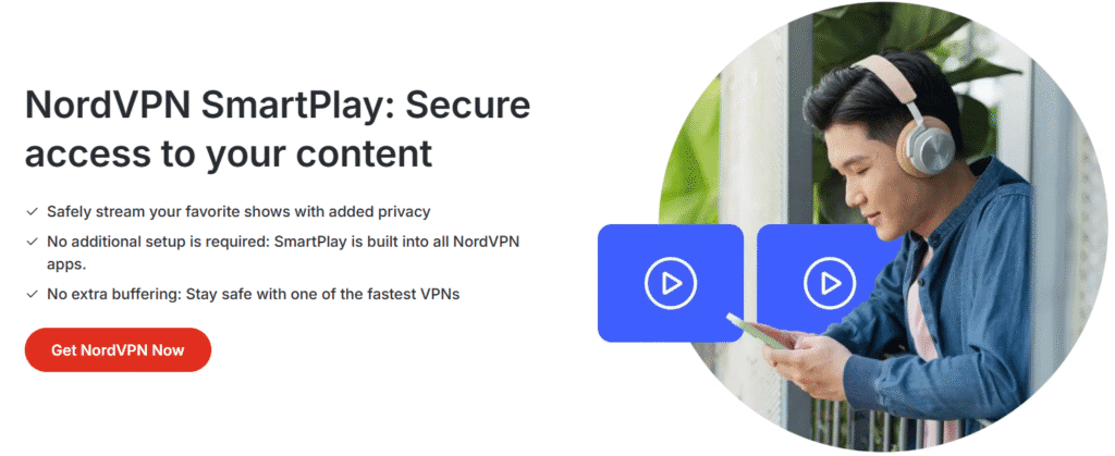 NordVPN vs Surfshark: NordVPN SmartPlay