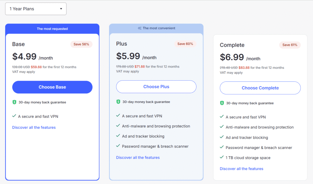 NordVPN vs Surfshark: NordVPN Pricing Plans