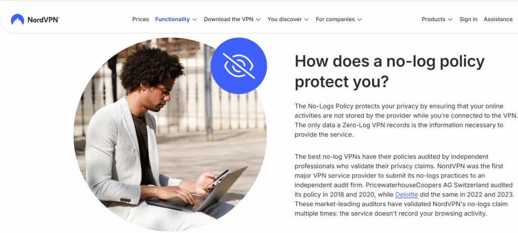 NordVPN vs Surfshark: NordVPN Privacy Protection & No-Logs