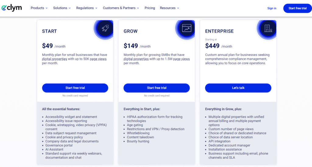 Clym: Clym Pricing & Plans