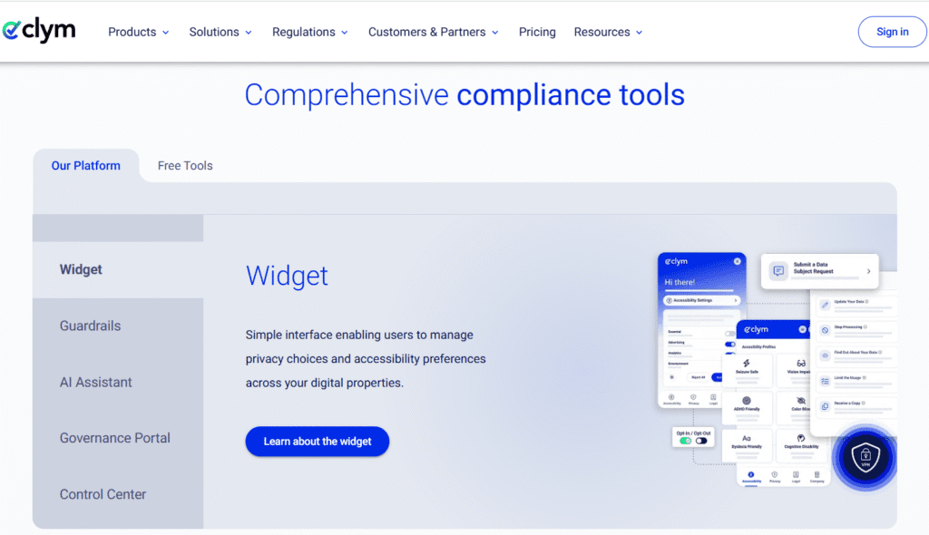 Clym Comprehensive Compliance Tools