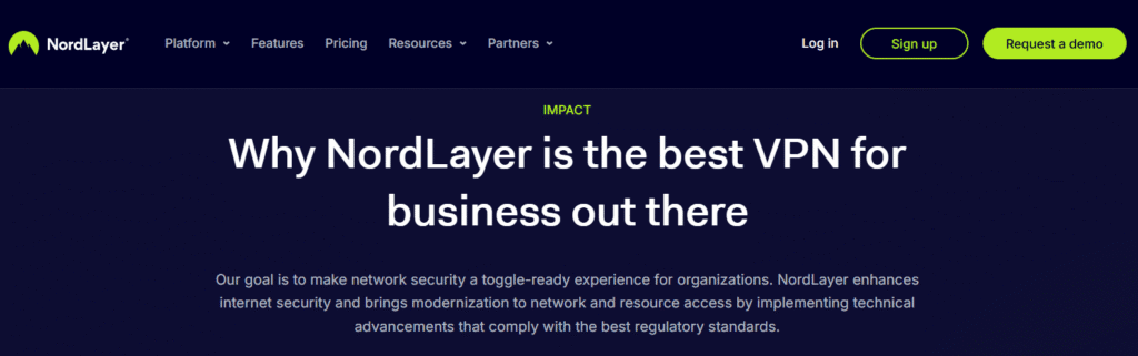 Nordlayer: Best VPN for Businesses