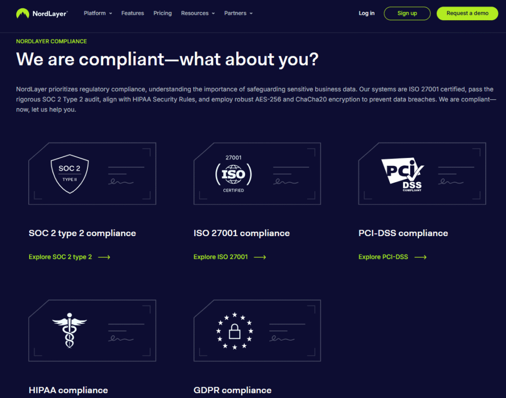 Nordlayer compliance