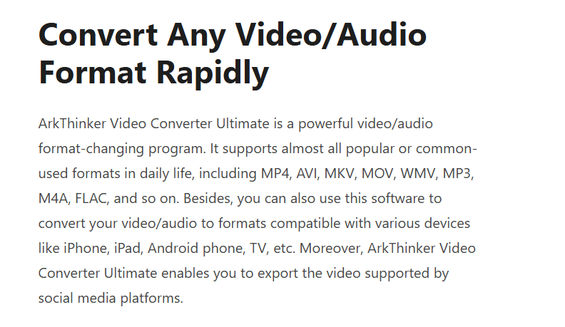 ArkThinker Video Converter
