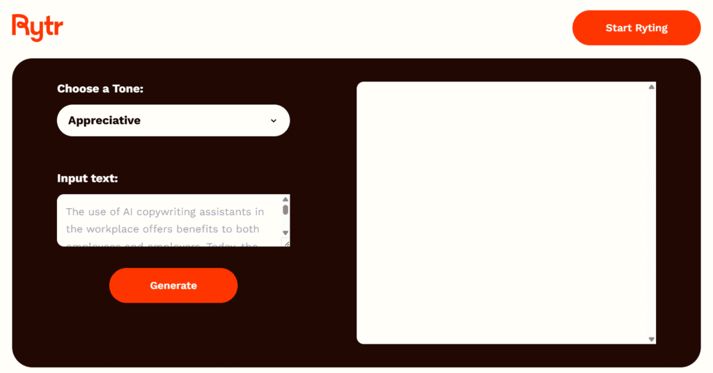 rytr ai: rytr writing style