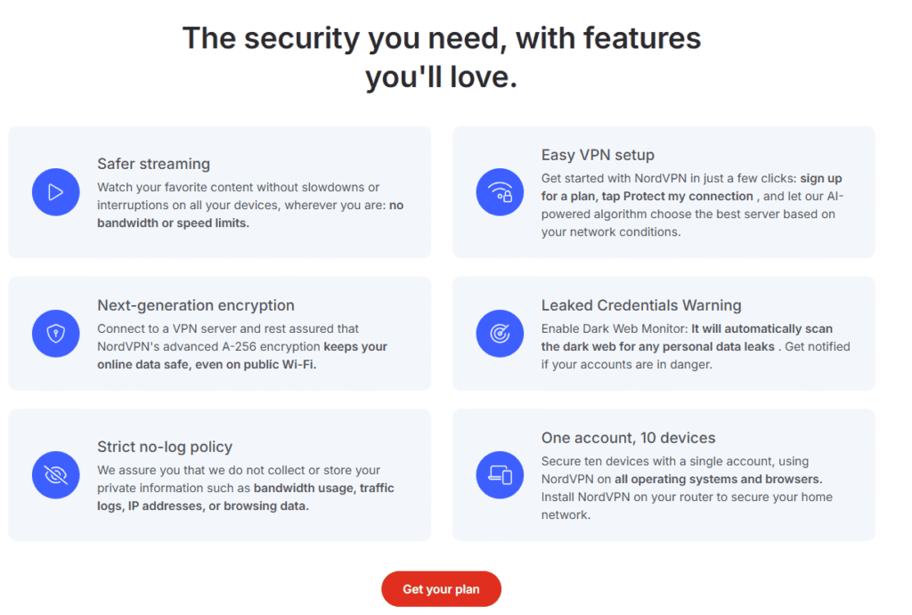 nordvpn vs expressvpn: nordvpn security features