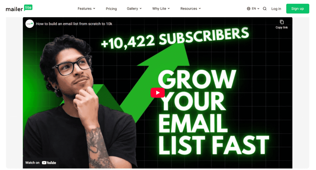 Mailerlite vs Constant Contact: How to build an email list from scratch to 10k subscribers.