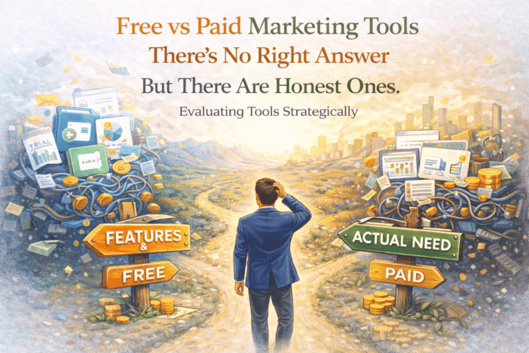 free vs paid marketing tools