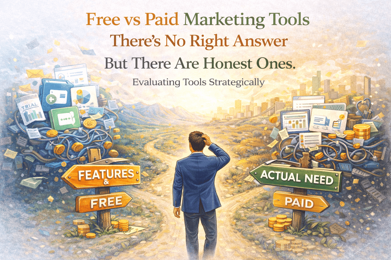 You are currently viewing Free vs Paid Marketing Tools: What Actually Matters|2026|
